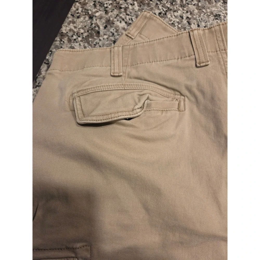 Sonoma Cargo Shorts Mens 40 Khaki Tan Flexwear Stretch Cotton Utility Pocket